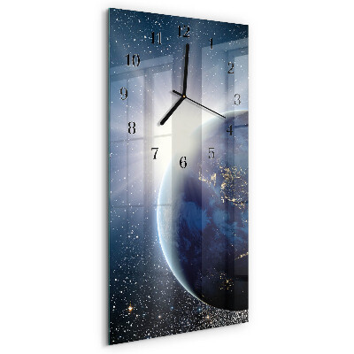 Reloj rectangular Weltall de la Tierra