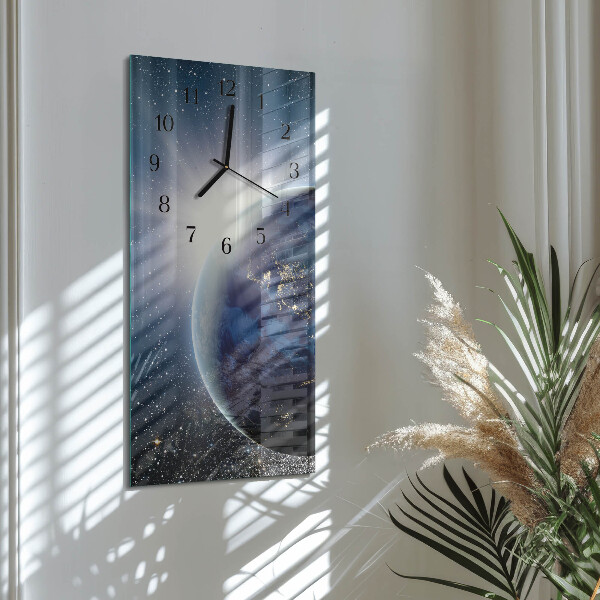 Reloj rectangular Weltall de la Tierra
