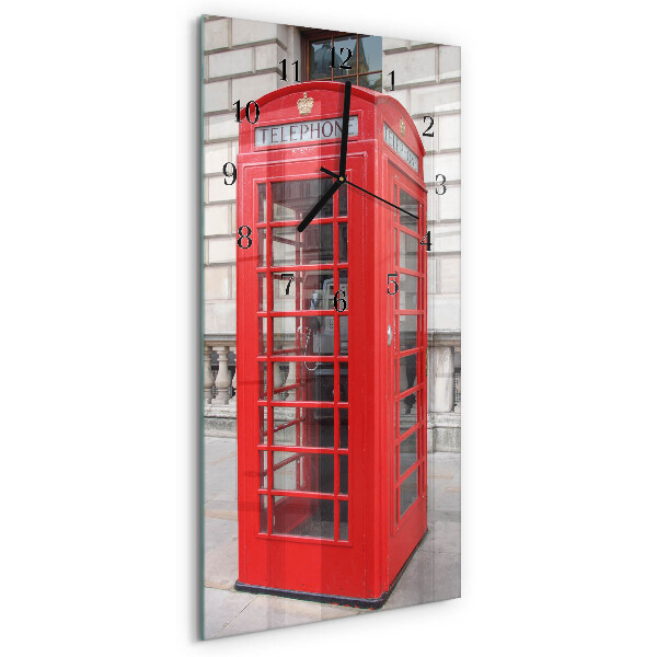 Reloj rectangular Teléfono público