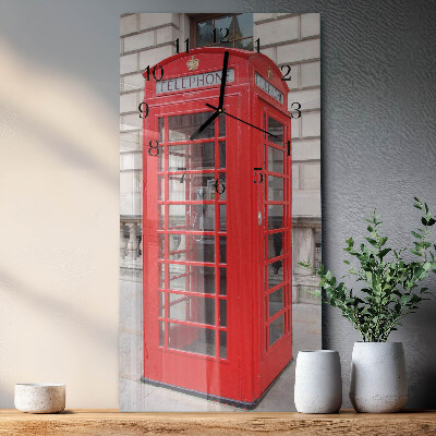 Reloj rectangular Teléfono público