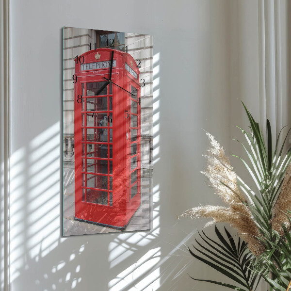 Reloj rectangular Teléfono público