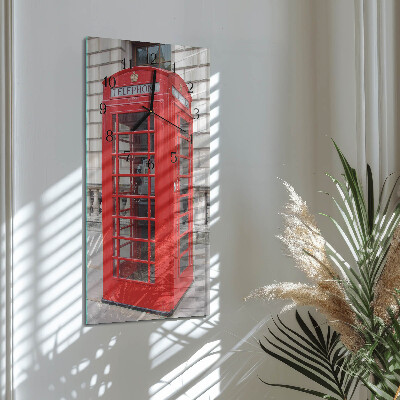 Reloj rectangular Teléfono público