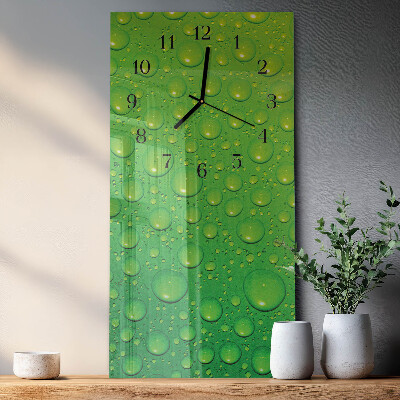 Reloj rectangular Gotas