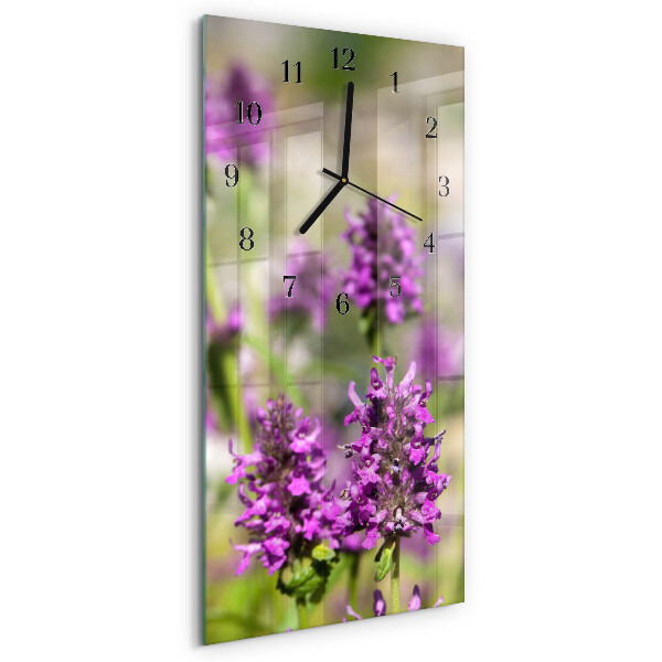 Reloj rectangular Flores