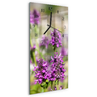 Reloj rectangular Flores