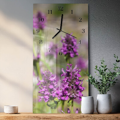 Reloj rectangular Flores