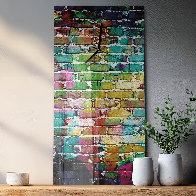 Reloj rectangular Ladrillo