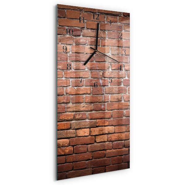 Reloj rectangular Ladrillo