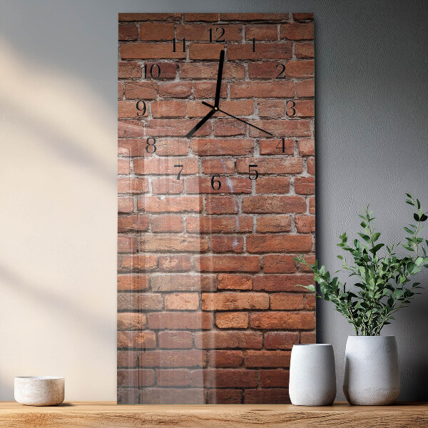 Reloj rectangular Ladrillo