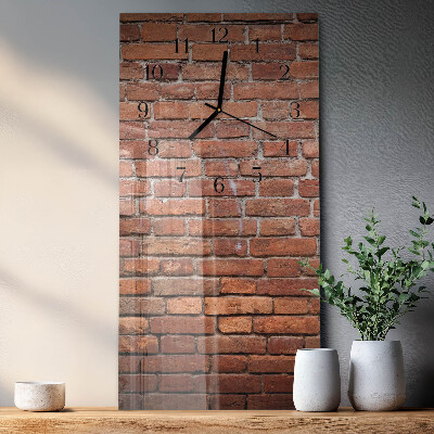 Reloj rectangular Ladrillo