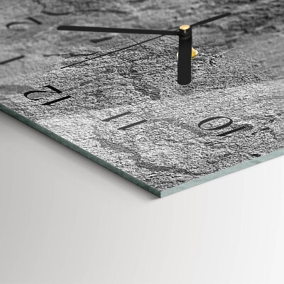 Reloj rectangular Muro de hormigón