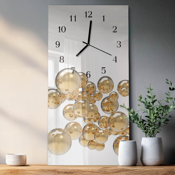 Reloj rectangular Bolas