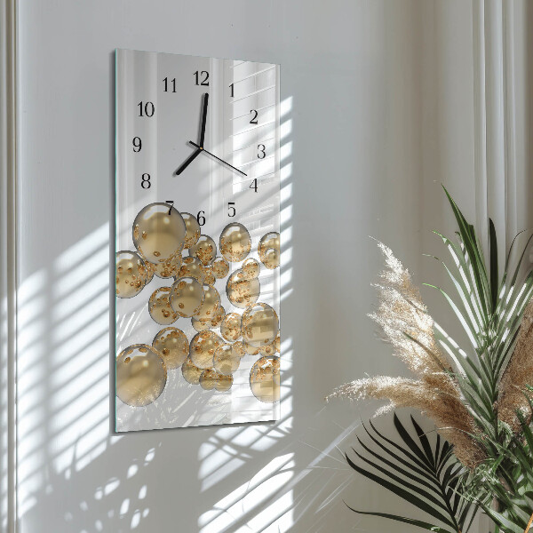 Reloj rectangular Bolas