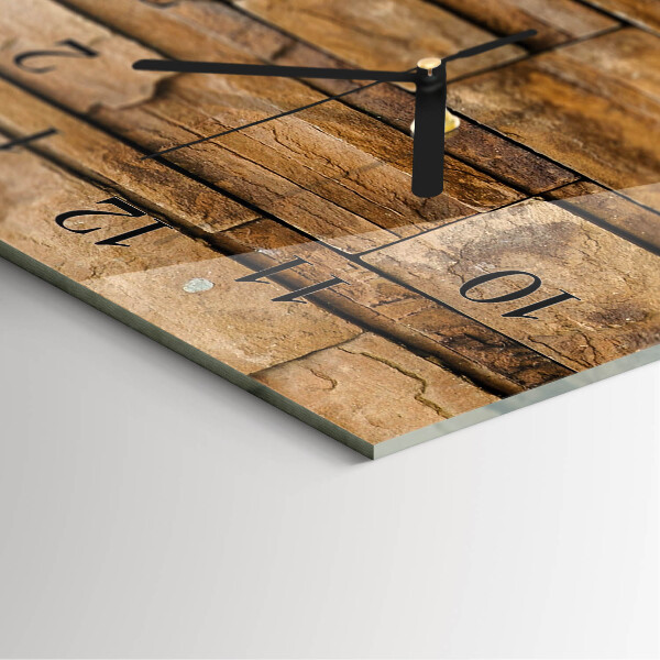 Reloj rectangular Escoria de huella