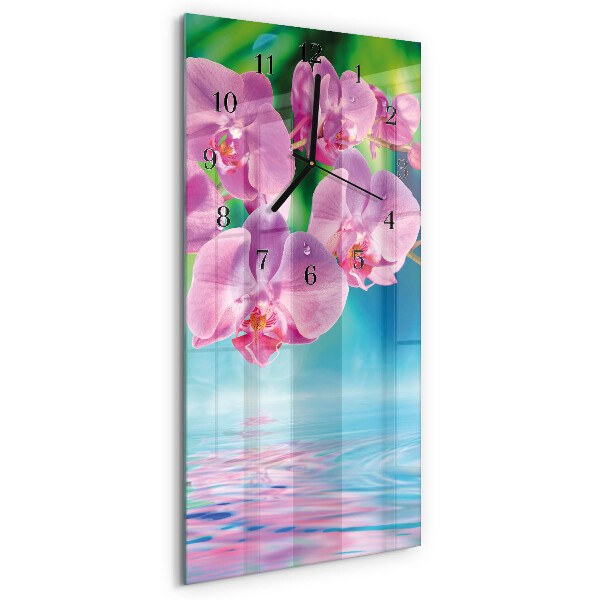 Reloj rectangular Orquídeas