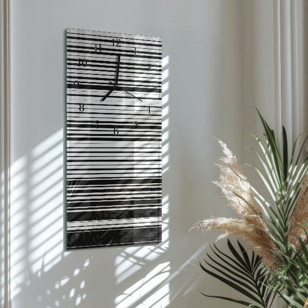 Reloj rectangular rayas