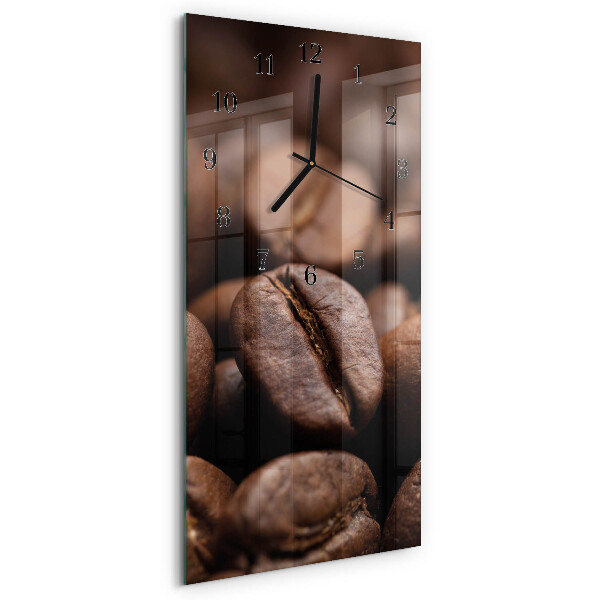 Reloj rectangular Granos de café
