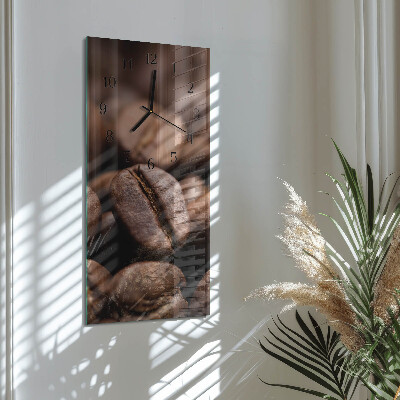 Reloj rectangular Granos de café