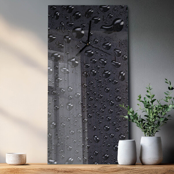 Reloj rectangular Gotas