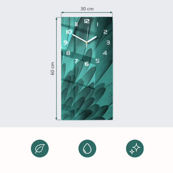 Reloj rectangular Gotas