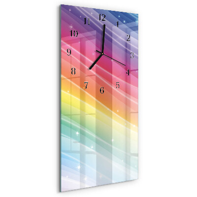 Reloj rectangular Arcoíris
