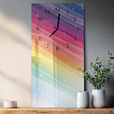 Reloj rectangular Arcoíris