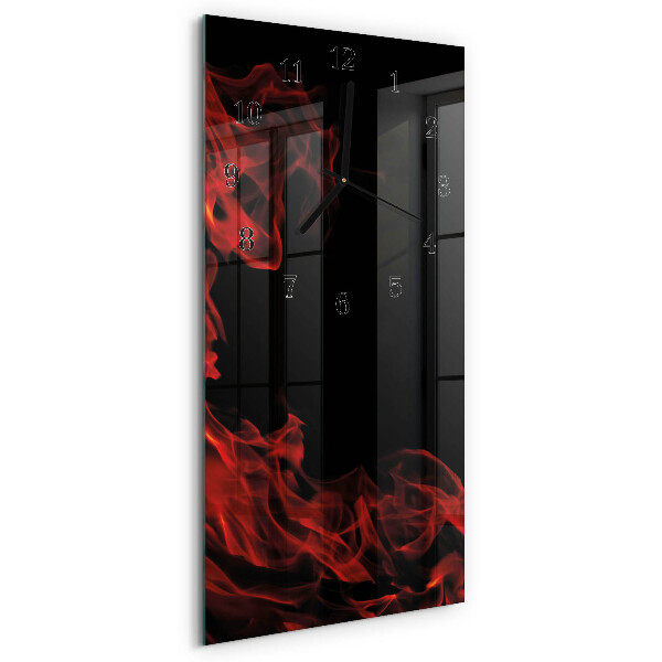 Reloj rectangular Fuego