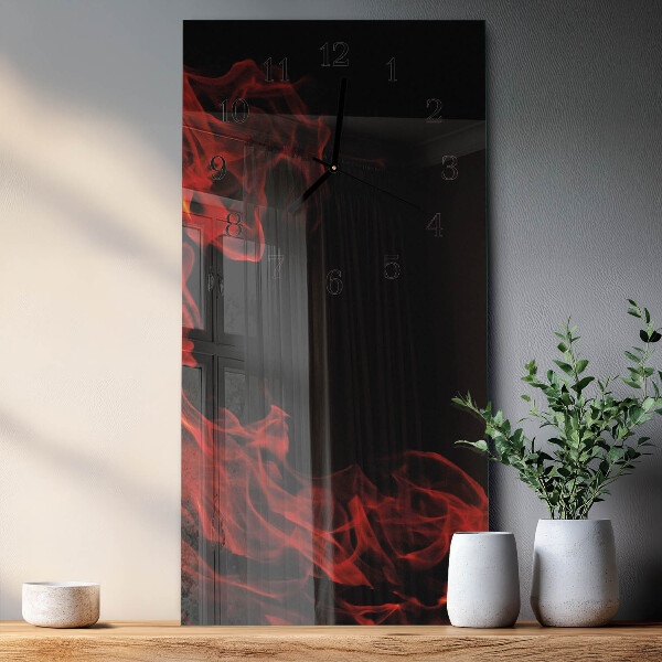 Reloj rectangular Fuego