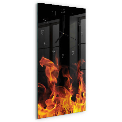 Reloj rectangular Fuego
