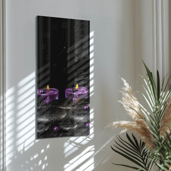Reloj rectangular Piedras de vela