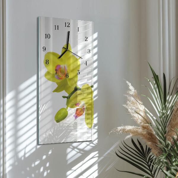 Reloj rectangular Orquídea