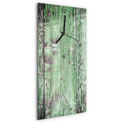 Reloj rectangular Tabla de madera