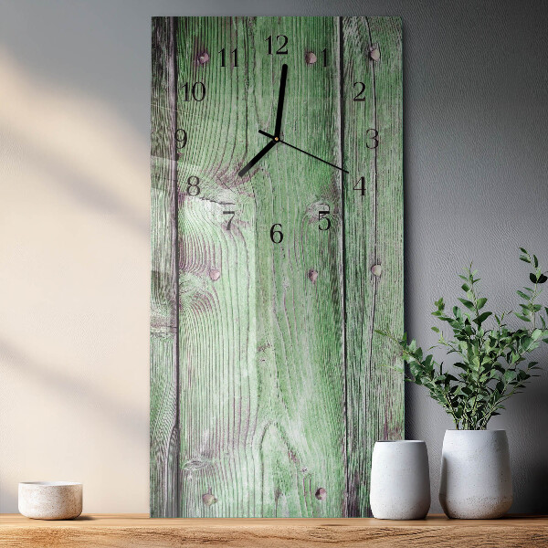 Reloj rectangular Tabla de madera