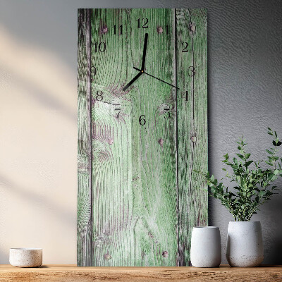 Reloj rectangular Tabla de madera