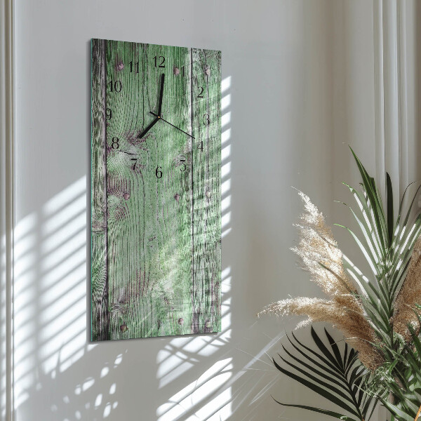 Reloj rectangular Tabla de madera