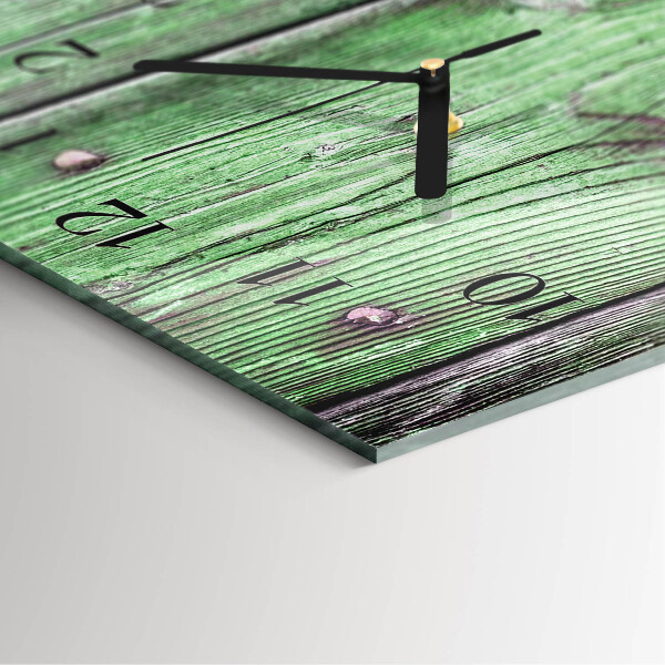 Reloj rectangular Tabla de madera