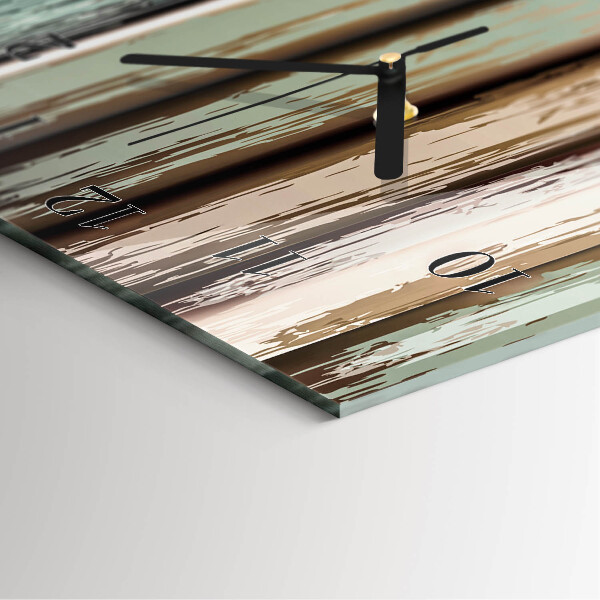 Reloj rectangular Madera