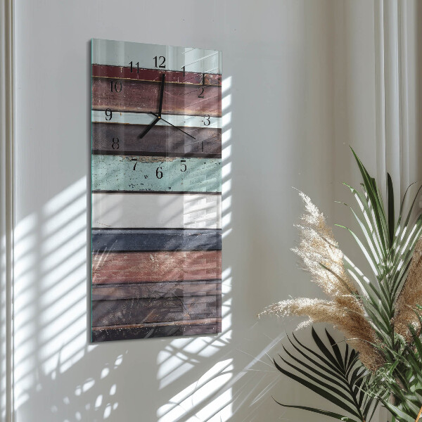 Reloj rectangular Patrulla de madera