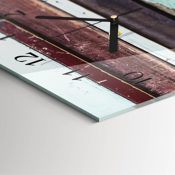 Reloj rectangular Patrulla de madera