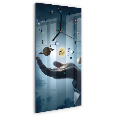 Reloj rectangular Mano del Planeta