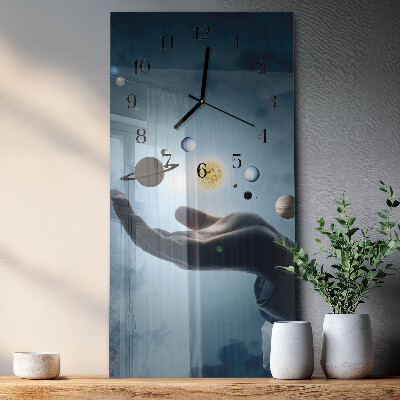 Reloj rectangular Mano del Planeta