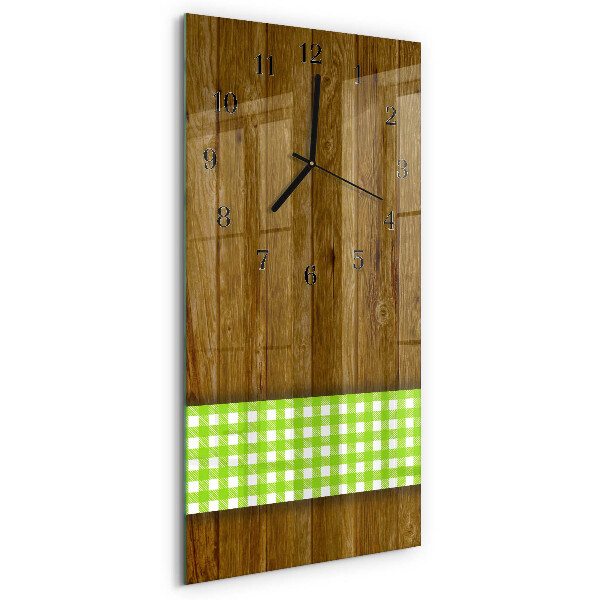 Reloj rectangular Mesa de madera
