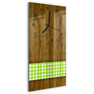 Reloj rectangular Mesa de madera