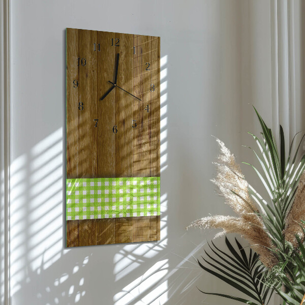 Reloj rectangular Mesa de madera