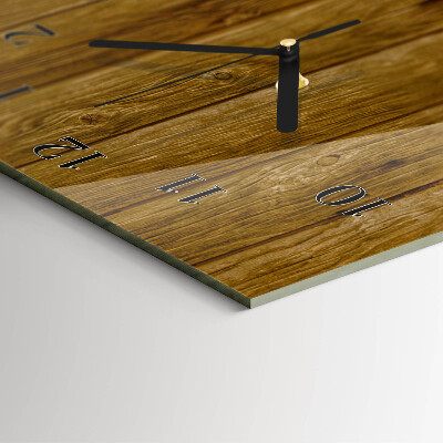 Reloj rectangular Mesa de madera