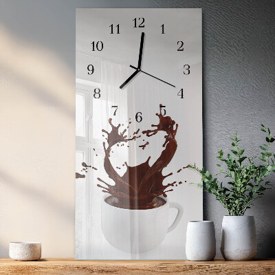Reloj rectangular Café