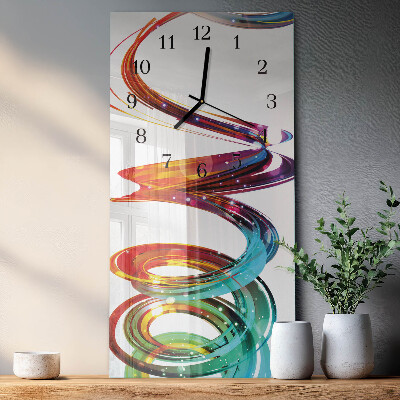 Reloj rectangular Espiral