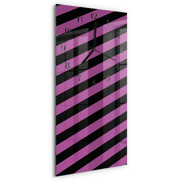 Reloj rectangular rayas