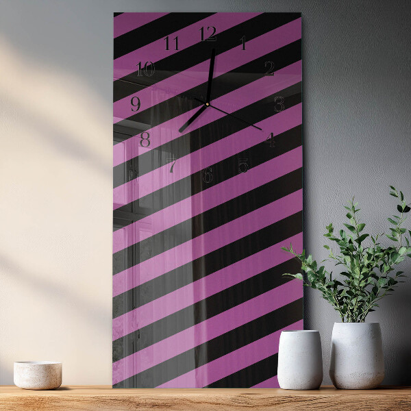 Reloj rectangular rayas