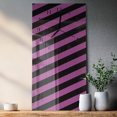 Reloj rectangular rayas